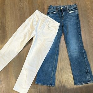 LOT of 2 girls size 16 Gap and Old Navy denim pants
